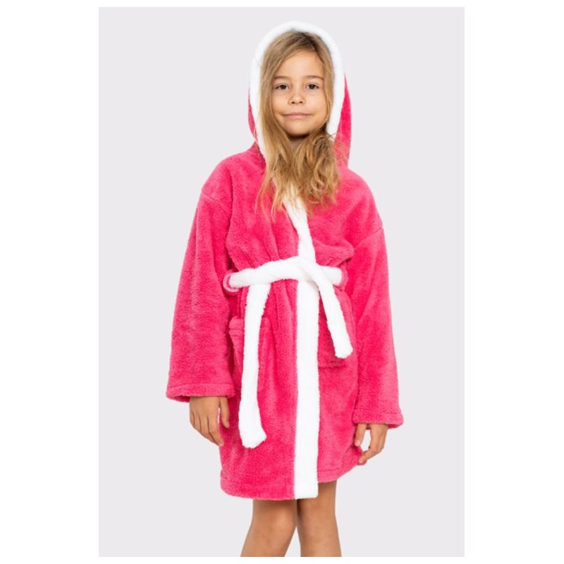 Vienetta Secret Dievčenský župan Zajačik tmavoružový s uškami 47749913