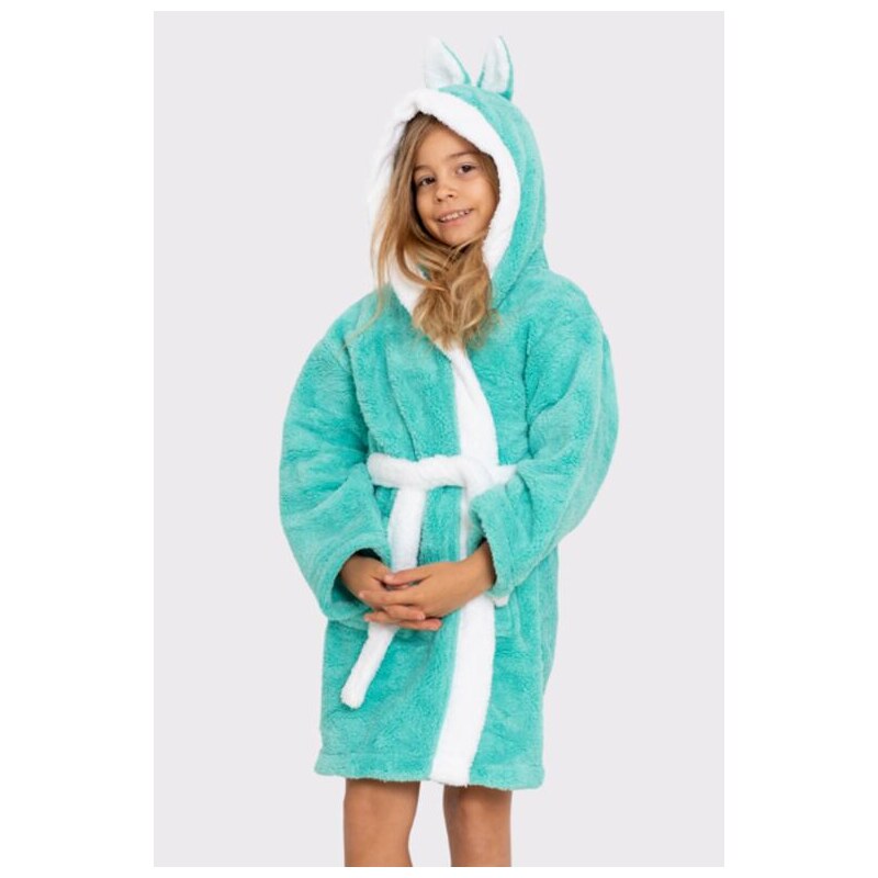 Vienetta Secret Detský župan Zajačik s uškami zelený 47243326