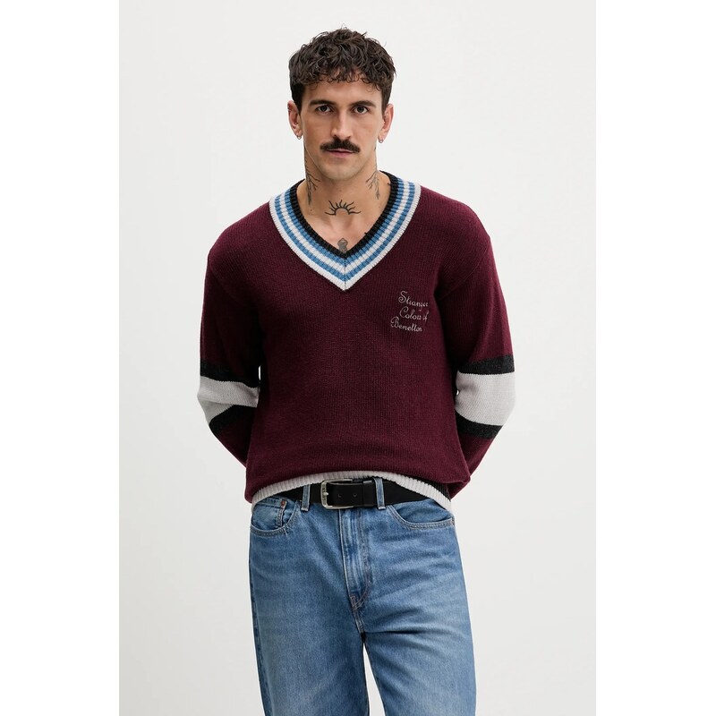 Sveter s prímesou vlny United Colors of Benetton x Stranger Things 66393217