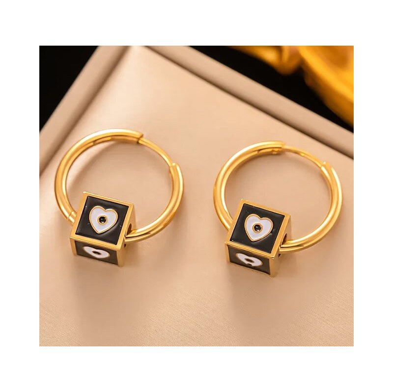 Oceľové náušnice Glare 677 66348034