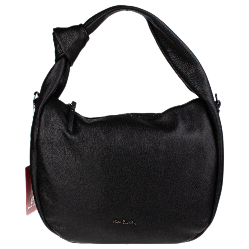 Čierna kožená talianska kabelka Pierre Cardin 13001 Nero NovaKabelka 66353874