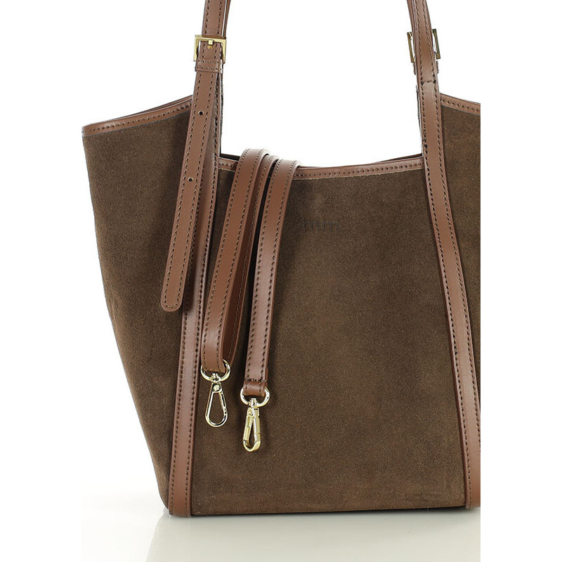 MARCO MAZZINI Dámska kožená taška typu hobo | hnedá s294b 66353471