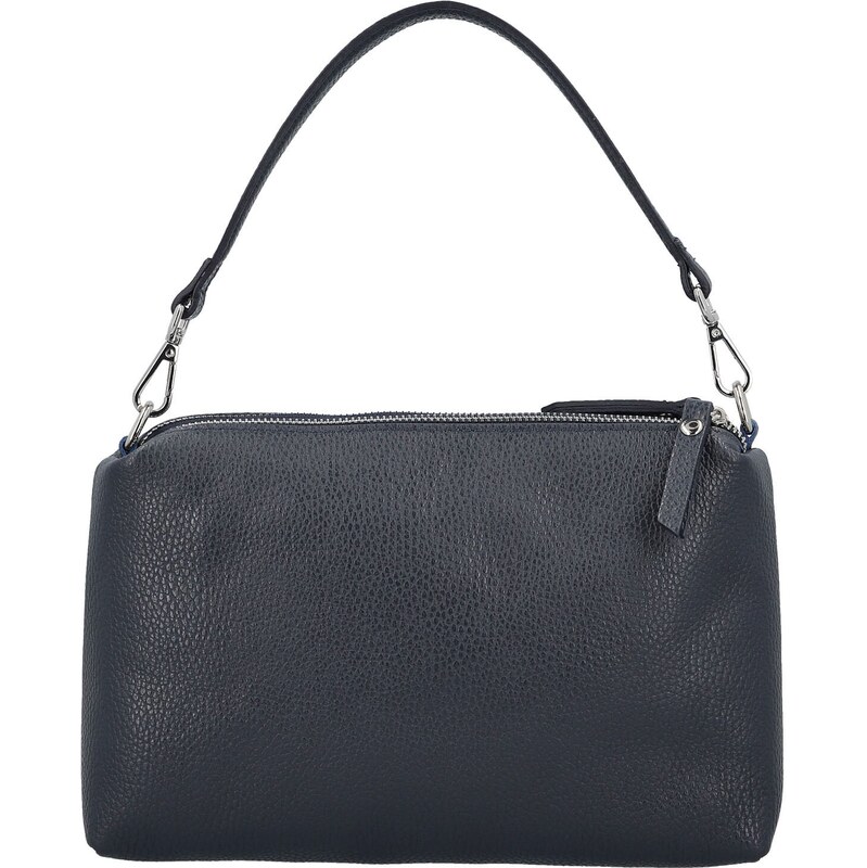 Dámska kožená kabelka na rameno tmavo modrá - Delami Vera Pelle Sussan 66436783