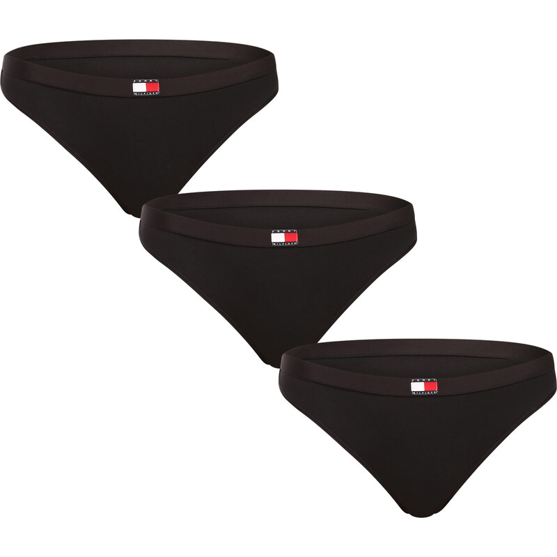3PACK dámske tangá Tommy Hilfiger čierne (UW0UW06139 0XK) 66353505