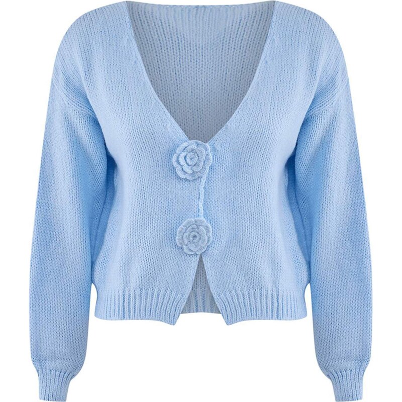 Trendyol Kardigán svetlomodrá 65896016