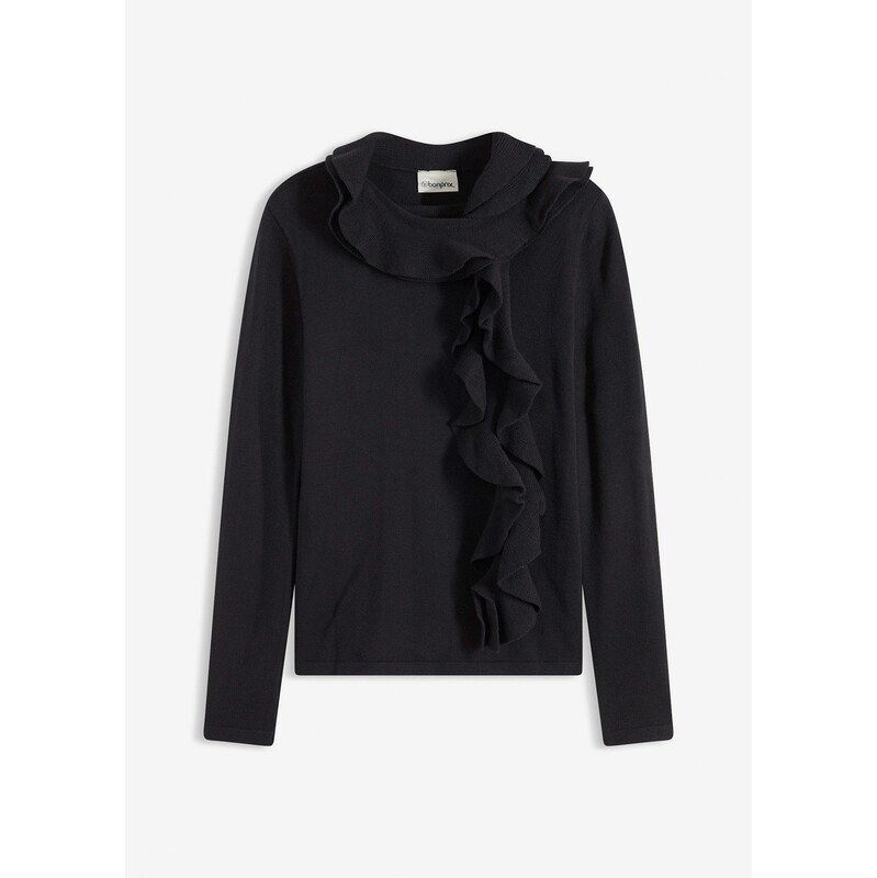 bonprix Jemne pletený pulóver z padavého viskózového mixu, farba 66353863