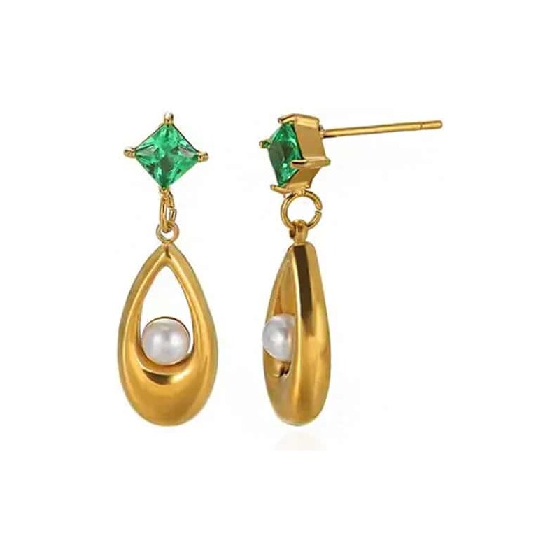 Oceľové náušnice Glare 679 66354045