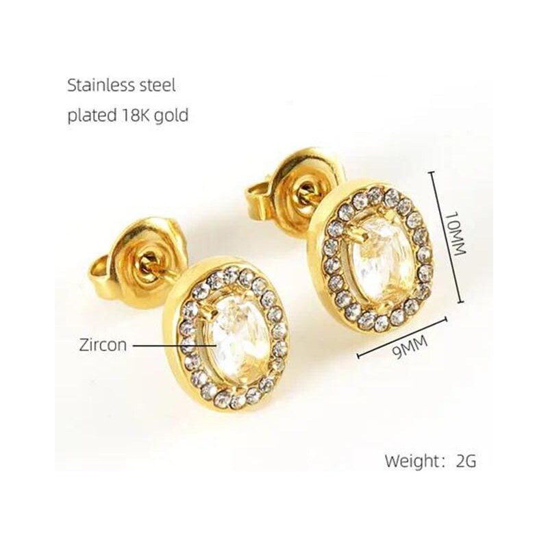 Oceľové náušnice Glare 682 66354048