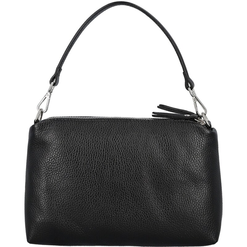 Dámska kožená kabelka na rameno čierna - Delami Vera Pelle Sussan 66436779