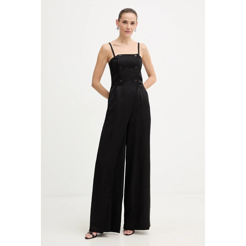 Overal s prímesou ľanu Karl Lagerfeld TAILORED JUMPSUIT 66437140