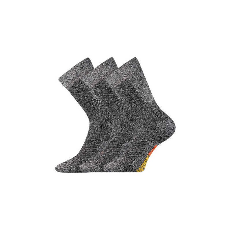 3PACK ponožky BOMA sivé (Pracan) 66362142
