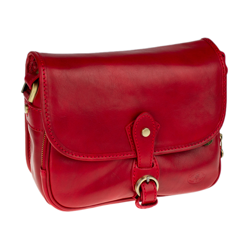 Červená kožená talianska kabelka Aria Rossa NovaKabelka.sk 66362255