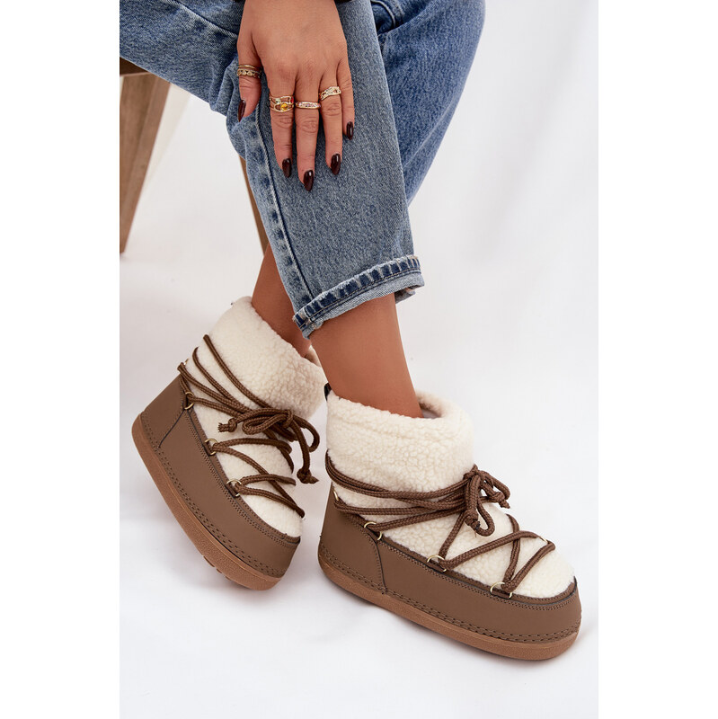 Boto Dámske snehule s ovčou kožušinou Belira 66469360