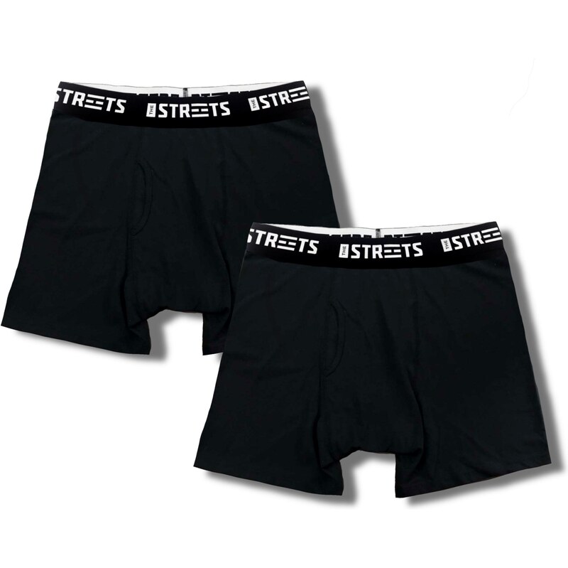 The Streets Boxers 2 Pack - Pánske - Spodné The Streets - Čierne - 66358188