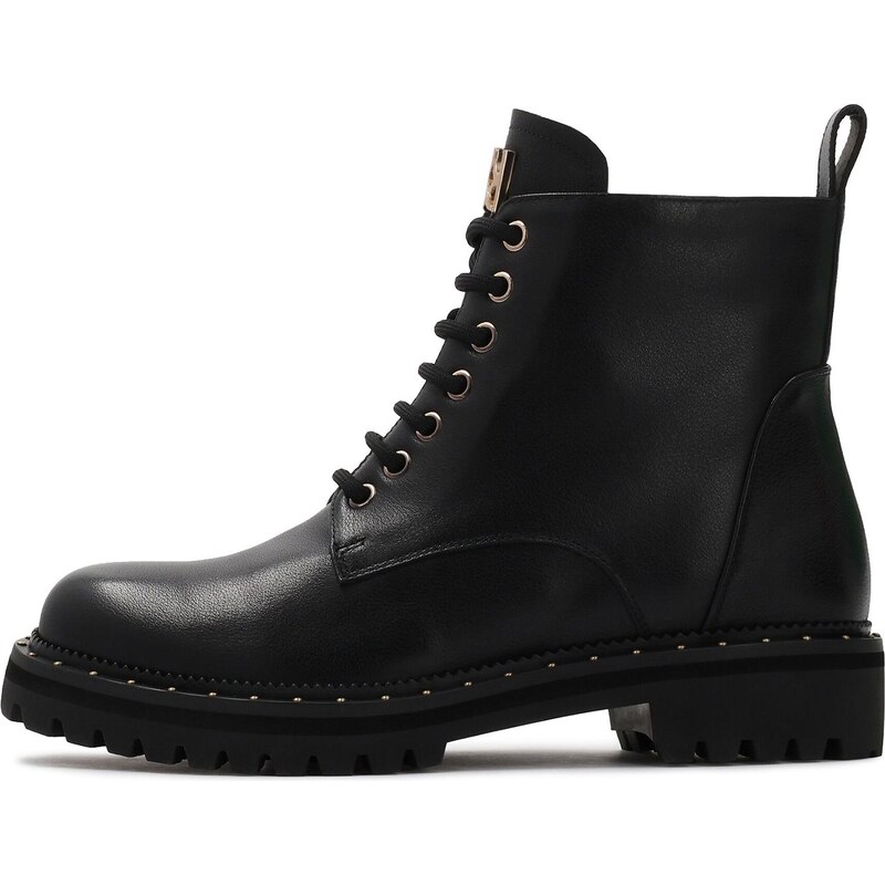 Kazar Šnurovacie členkové čižmy čierna 66346304