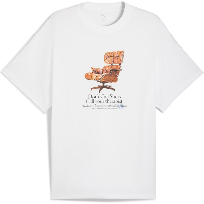 Puma Hooptopia Hooptopian Health Tee - Pánske - Tričko Puma - Biele - 66361308