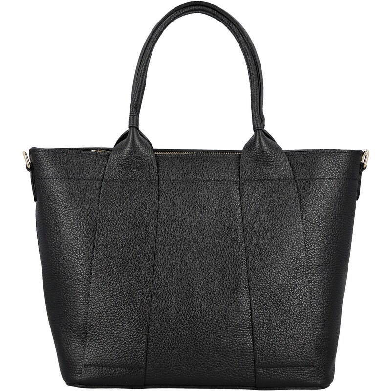 Dámska kožená kabelka na rameno čierna - Delami Vera Pelle Nadiya 66403332