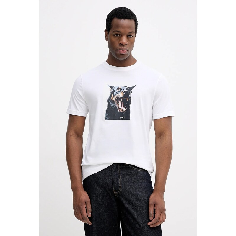 Bavlnené tričko BOSS Orange Te_Dobermann 66363289