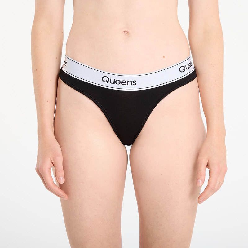 Kalhotky Queens Womens Panties 3-Pack Black M 66363542