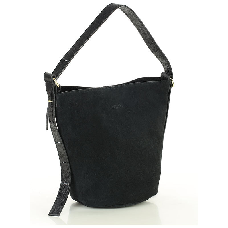 MARCO MAZZINI Dámska kožená taška typu hobo | čierna s292a 66364408