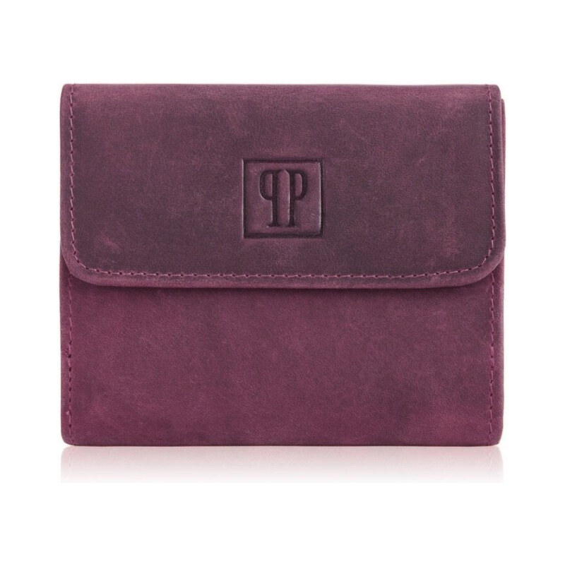 Paolo Peruzzi Malá dámska kožená peňaženka s RFID ochranou | ružová T 66364412
