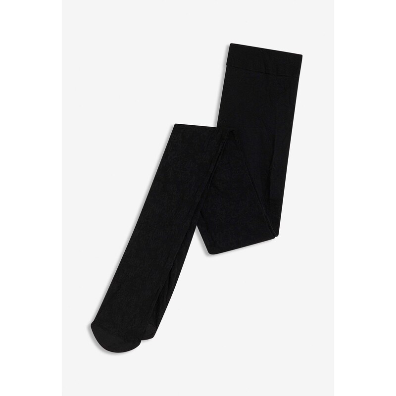 bonprix Pančuchové nohavice 70den z čipky, farba čierna 45535819