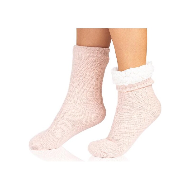 Bellinda EXTRA WARM SOCKS - Extrémne teplé ponožky - svetlo ružová 50535218
