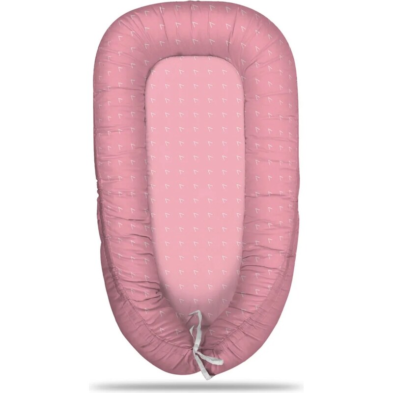 Sablio Hniezdočko pre bábätko Biele čiarky na ružové 65114066