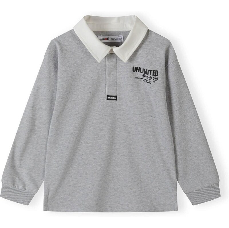 MINOTI Tričko svetlosivá / čierna / biela 66372098