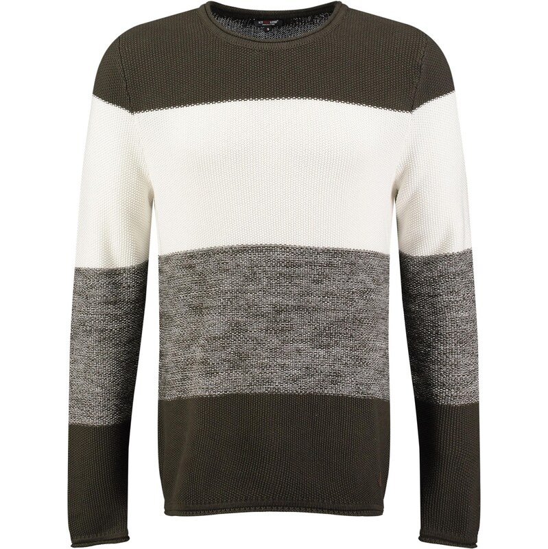 Key Largo Sveter Jogi zelená / zelená melírovaná / biela 66372242