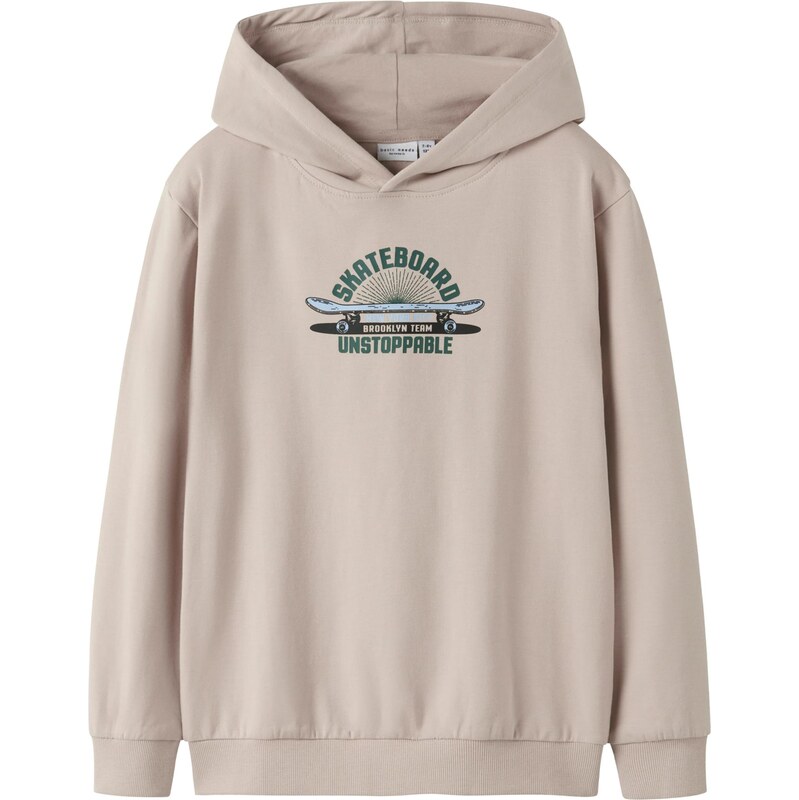 NAME IT Mikina NKMVugo béžová / modrá / jedľová / čierna 66372275