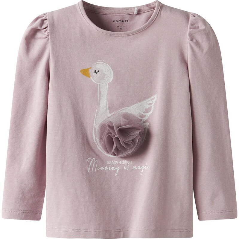 NAME IT Tričko NMFSWANA karí / orgovánová / biela 66372282