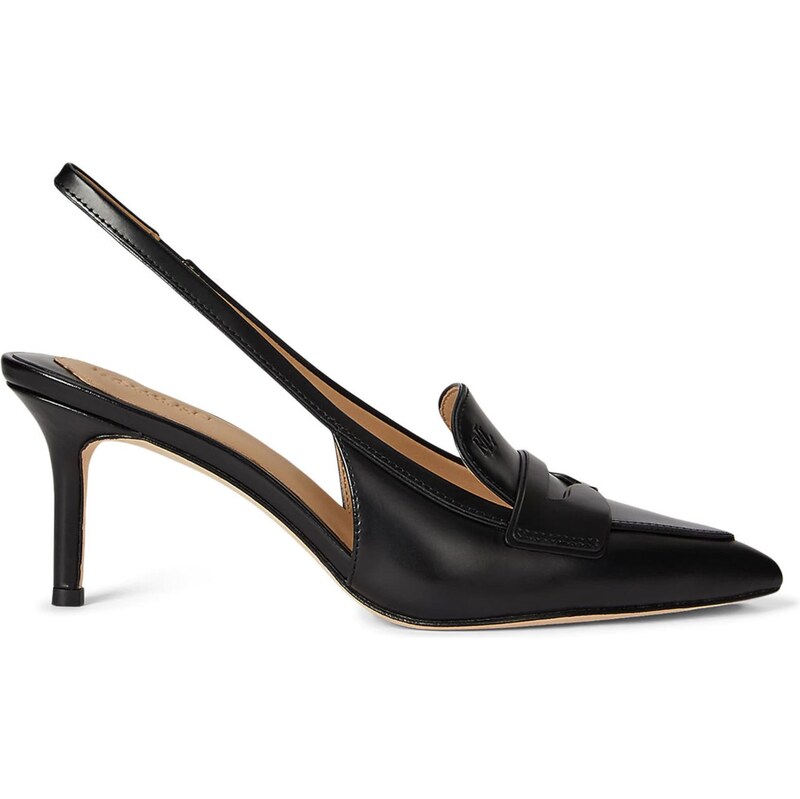 Lauren Ralph Lauren Lodičky s otvorenou pätou KHLOE čierna 66372396