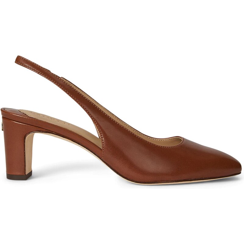 Lauren Ralph Lauren Lodičky s otvorenou pätou KLAIRE hnedá 66372401