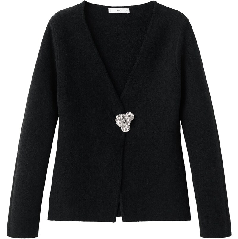 MANGO Kardigán Tapies čierna 66372563