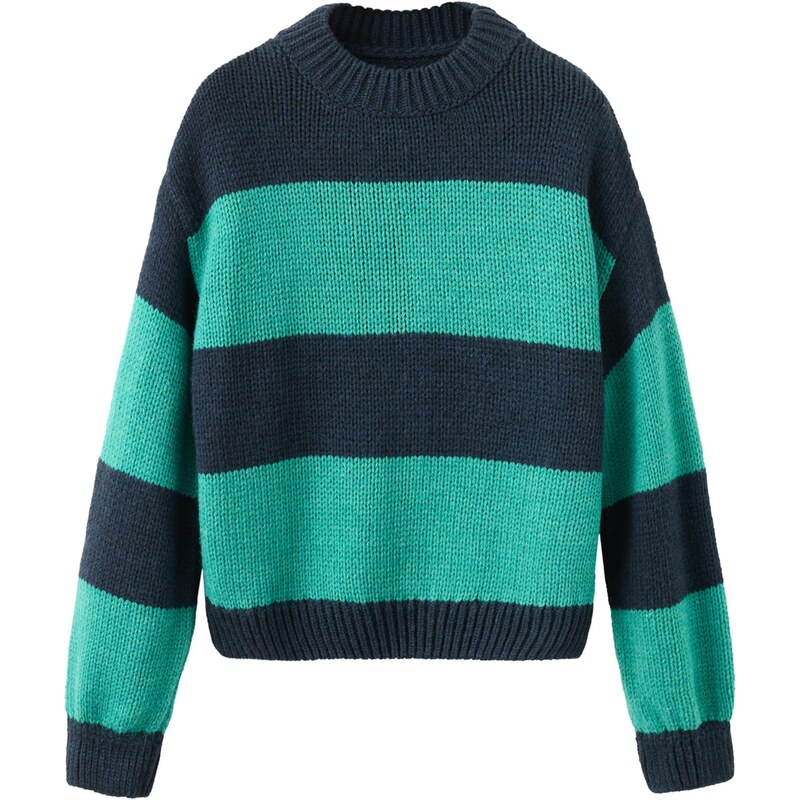 MANGO Sveter Bosque námornícka modrá / tyrkysová 66372582