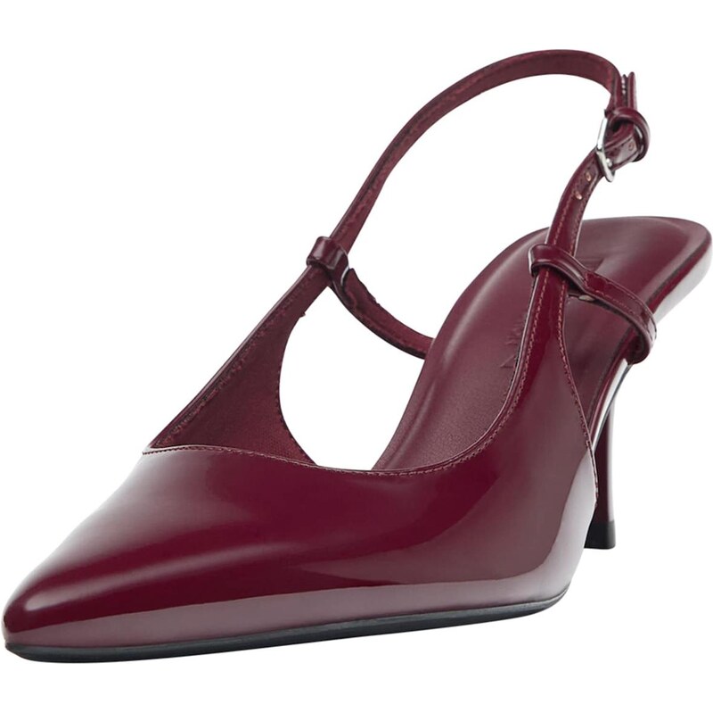 Pull&Bear Lodičky s otvorenou pätou gaštanová 66372670