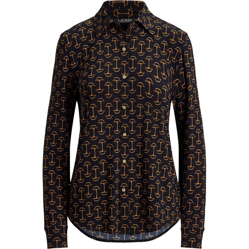 Lauren Ralph Lauren Blúzka CLASSIC námornícka modrá / zlatá 66372680