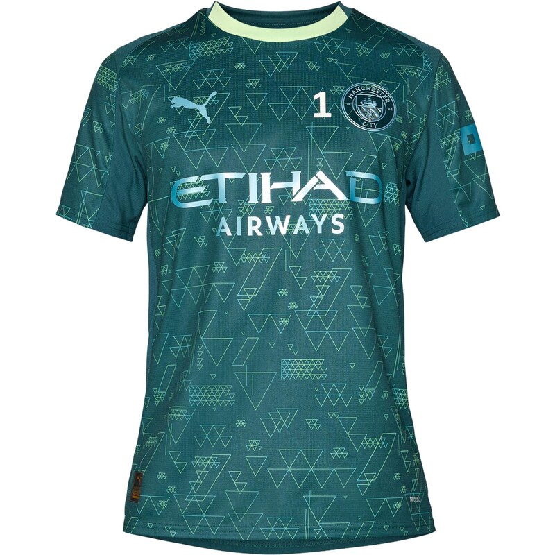 PUMA Dres MCFC 4th svetlomodrá / smaragdová / jablková / biela 66372742