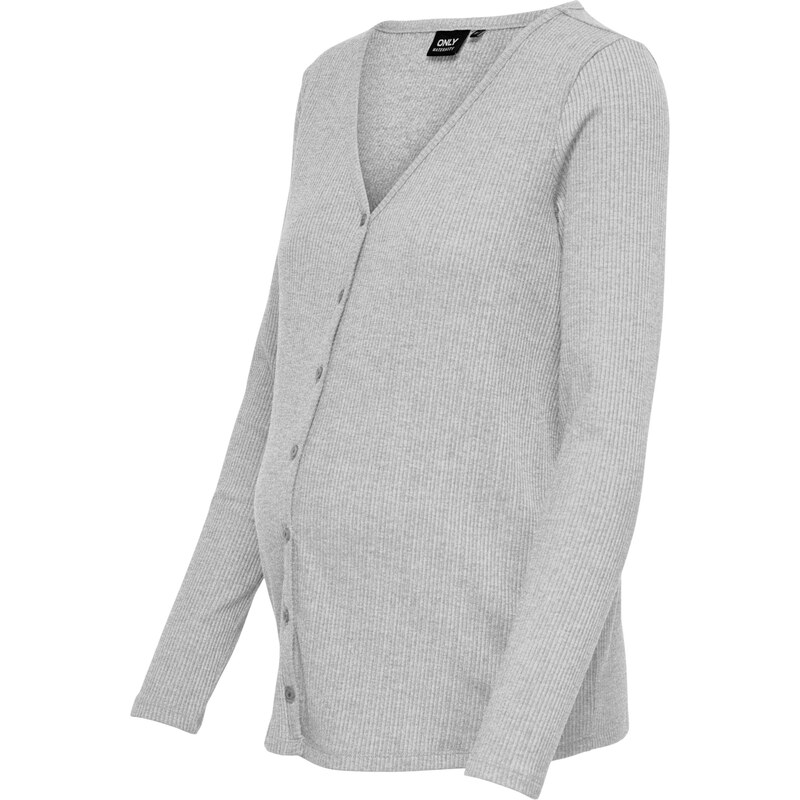 Only Maternity Kardigán OLMKIR svetlosivá 66372824