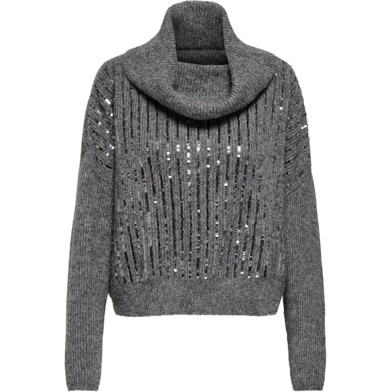 ONLY Sveter ONLMiu sivá melírovaná 66372847