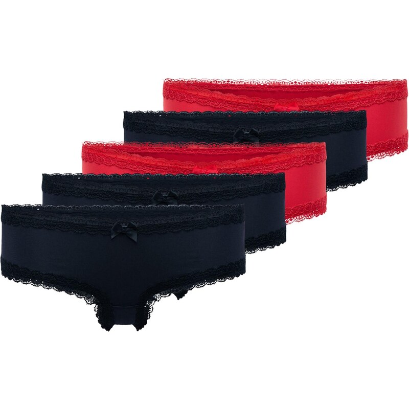 Hunkemöller Tangá námornícka modrá / červená 66372903