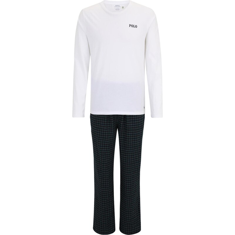 Polo Ralph Lauren Dlhé pyžamo námornícka modrá / tmavozelená / biela 66372954