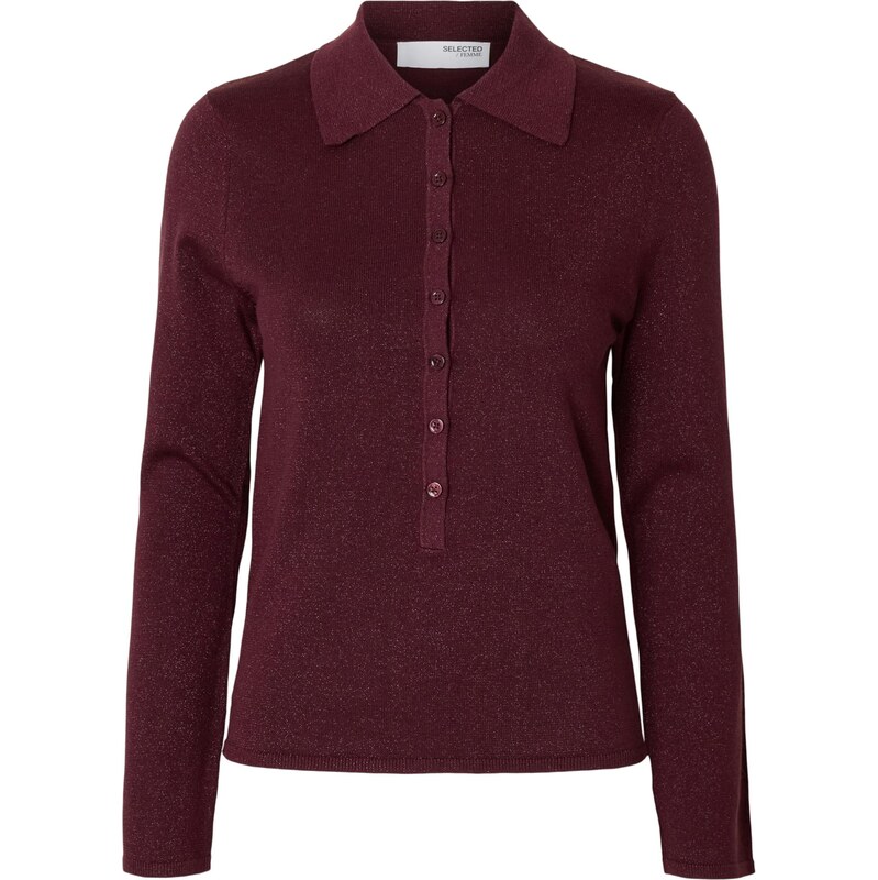 SELECTED Sveter SLFLURA farba lesného ovocia 66372983