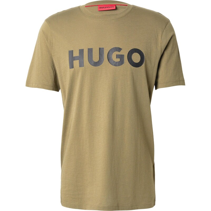 HUGO Tričko Dulivio olivová / čierna 66373073