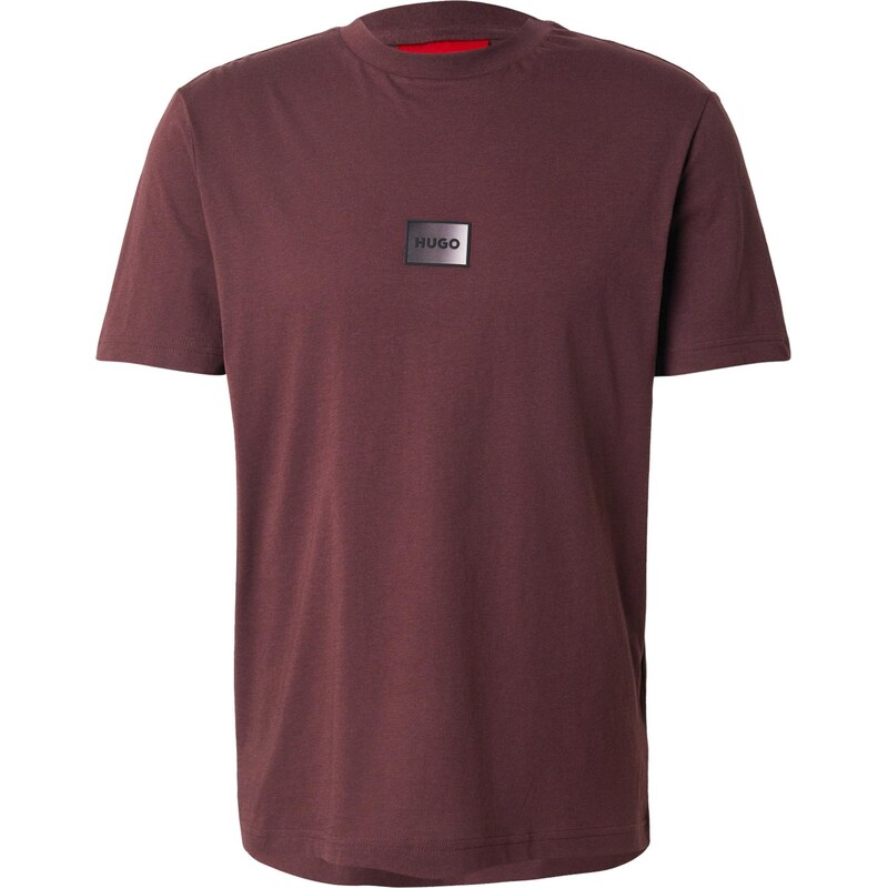 HUGO Tričko Danotie gaštanová 66373159