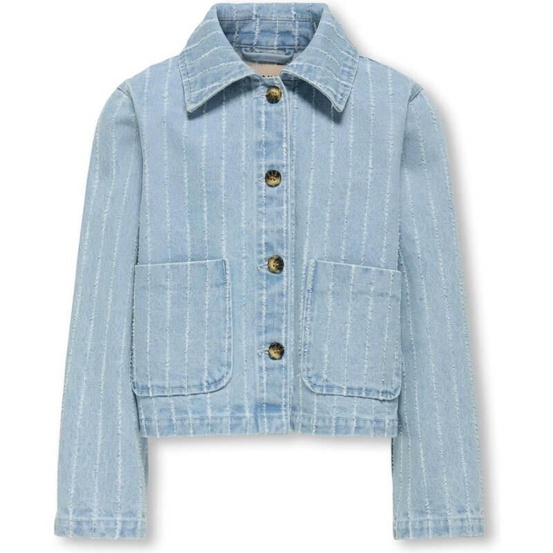 ONLY GIRLS Prechodná bunda KOGLerin modrá denim 66381352