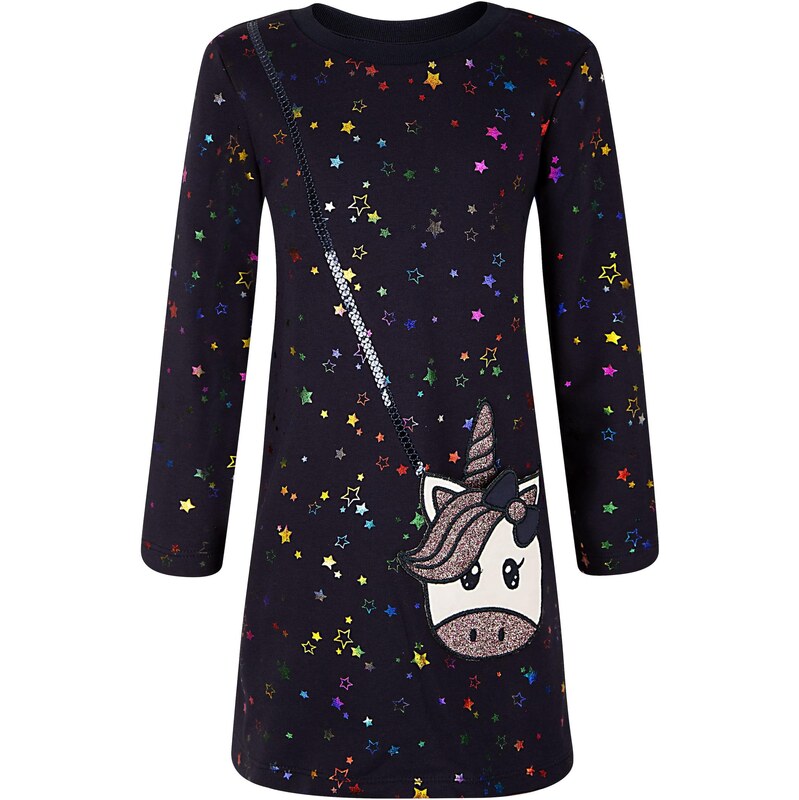 happy girls Šaty tmavomodrá / žltá / zelená / biela 66381540