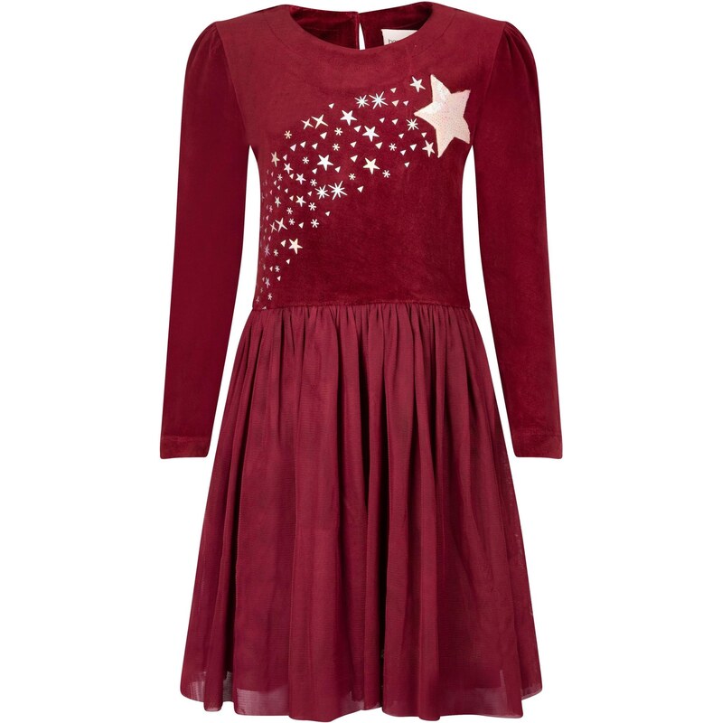 happy girls Šaty tmavočervená / biela 66382617