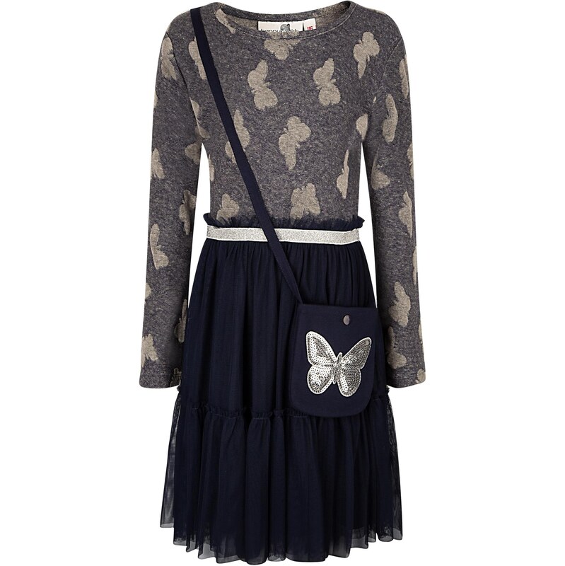 happy girls Šaty námornícka modrá / strieborná 66382640